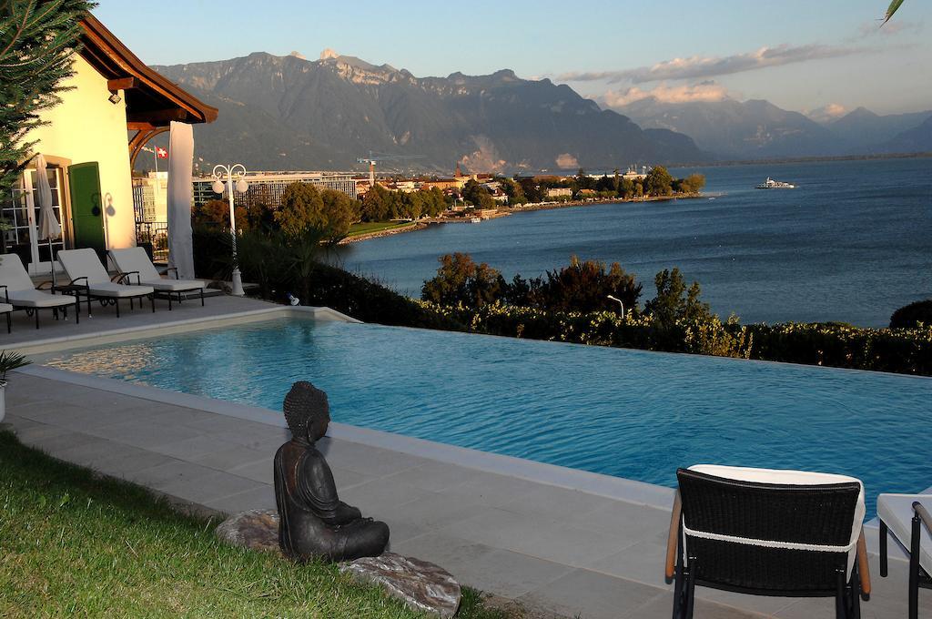 Corseaux Beach Rooms-Riviera Beach Apartments Vevey Ngoại thất bức ảnh