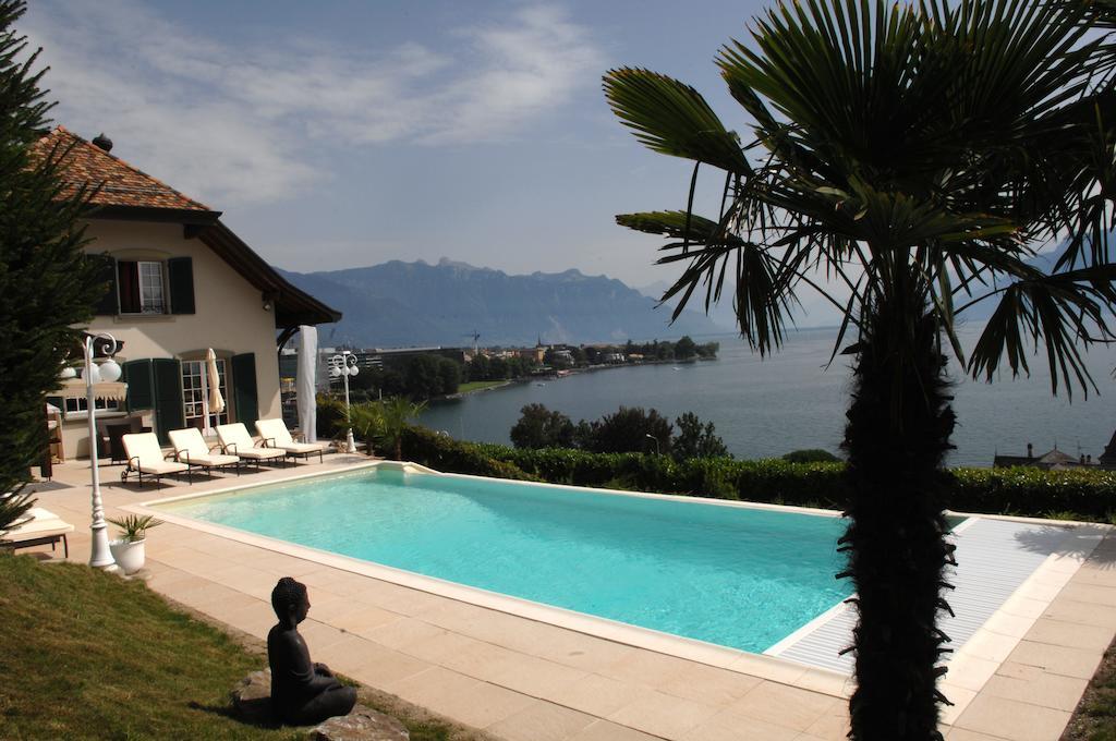 Corseaux Beach Rooms-Riviera Beach Apartments Vevey Ngoại thất bức ảnh