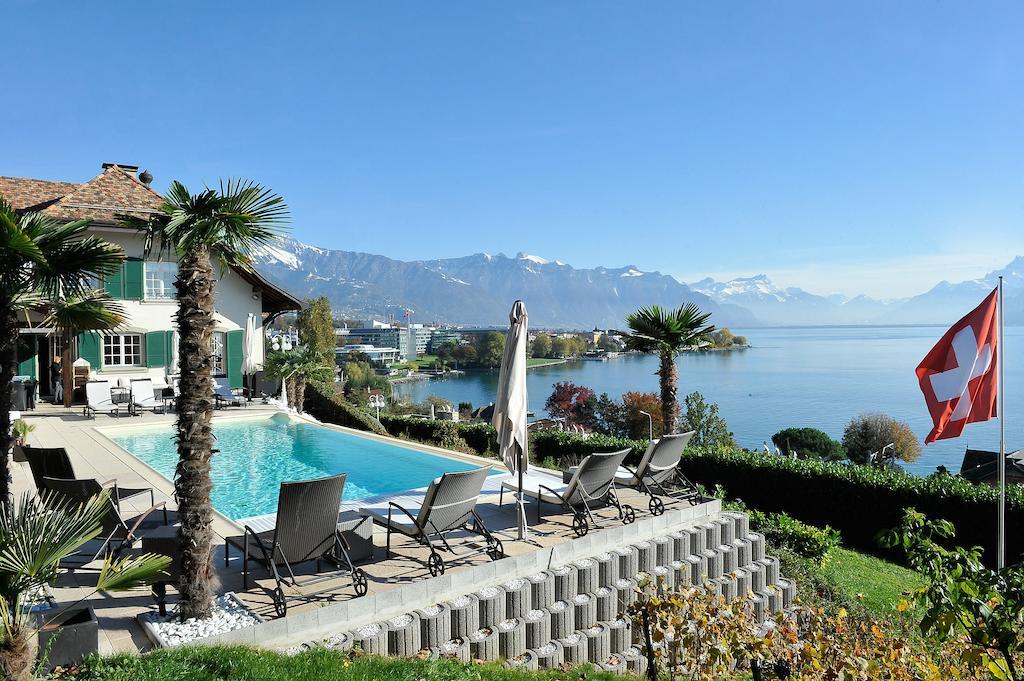 Corseaux Beach Rooms-Riviera Beach Apartments Vevey Ngoại thất bức ảnh